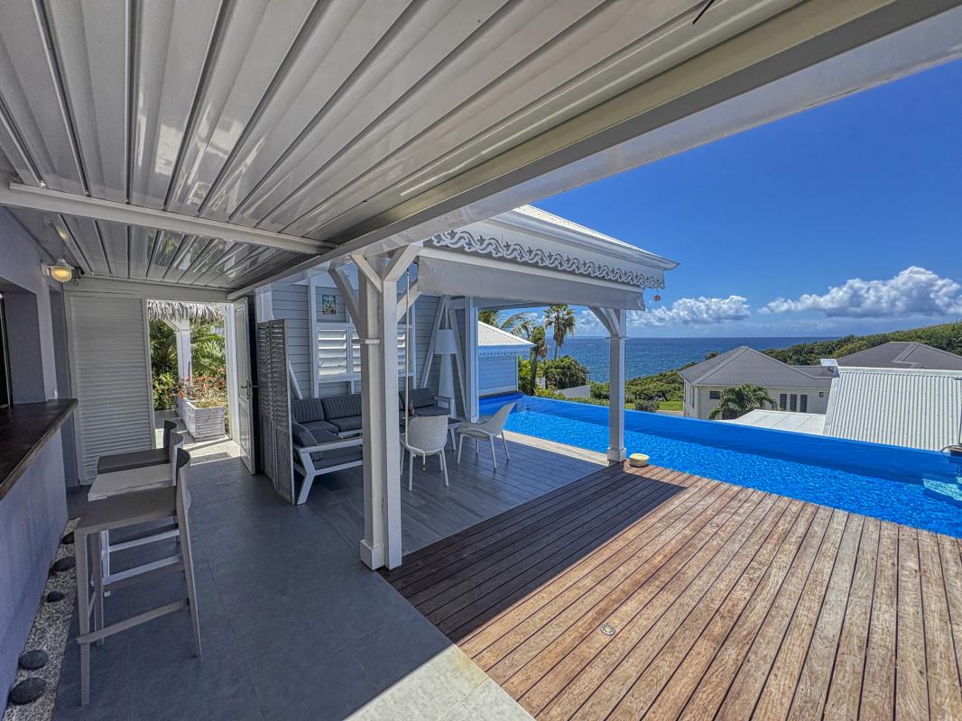 8.Location villa piscine Sainte Anne Guadeloupe_Vue mer